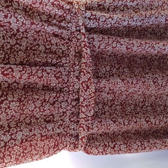 Monteau Button front frilly cap sleeve fitted dress, back elastic waist - Picture 8 of 10